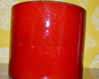 Vintage Übertopf  Keramik Rot  Plant Pot  WGK    Shabby Chic  Landhausstil   70er Jahre    Retro Mid Century