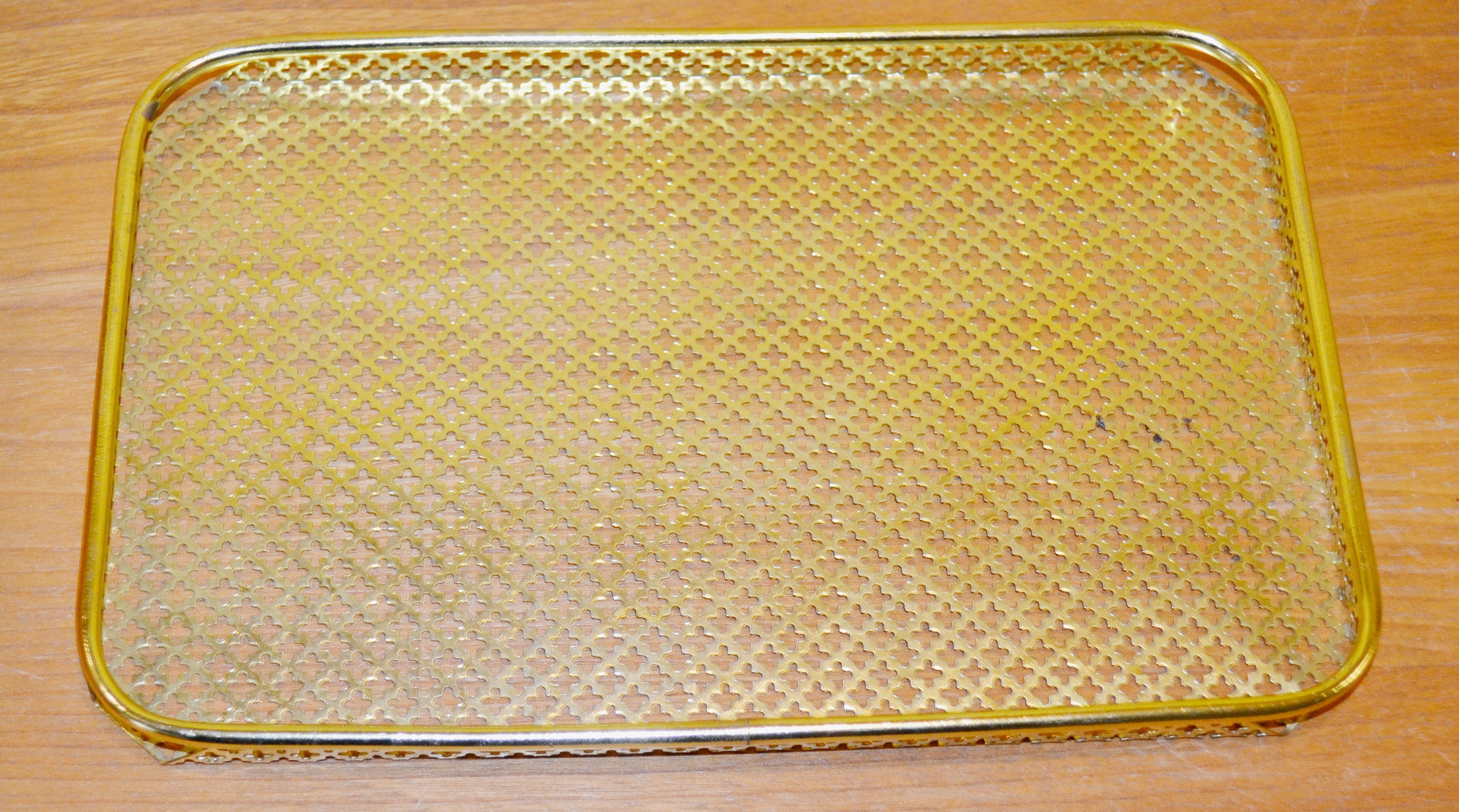 ヴィンテージトレイ 真鍮/ガラス 50年代 ロカビリー 50年代 レトロ