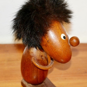 Vintage Figure by Hans Bolling Figure Danish Design Teak Wood 60s Space Age Retro Mid Century Danish Design