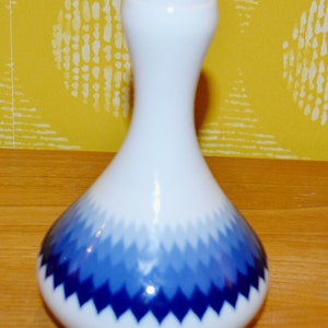 Vintage Porcelain Vase Colombina Royal / White 70s OP Art Seventies Retro Mid Century WGK WGP Shabby Chic Country Style