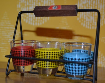 Ensemble de verres vintage 50 Rockabilly Retro Mid Century