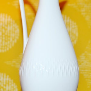 Vintage Ceramic Vase White by Edelstein Retro Seventies Mid Century Space Age WGK 70s