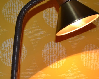 70er Jahre Vintage Tisch Lampe Braun Lamp Retro Mid Century Danish Design