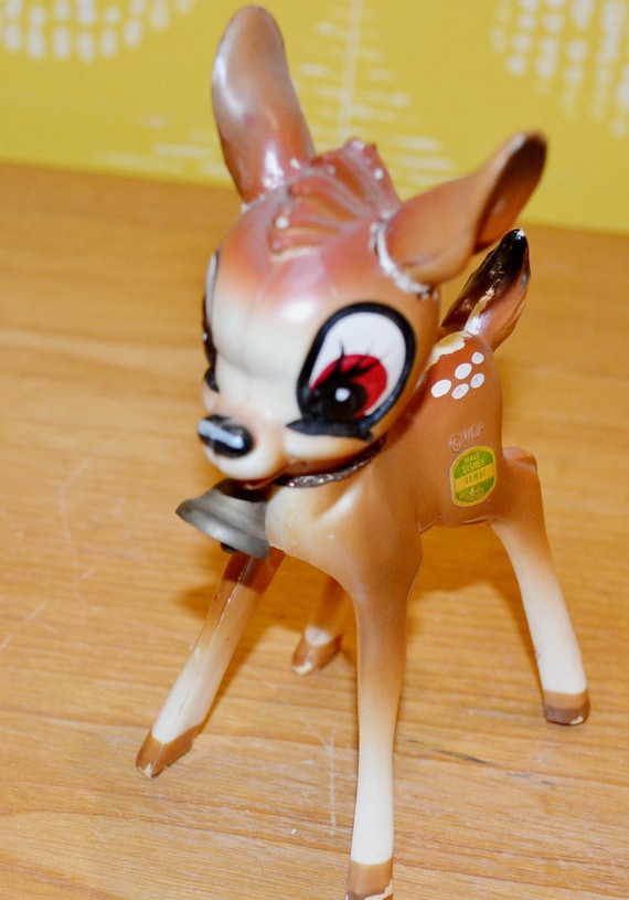 Jouet vintage Bambi ancien 1962 Walt Disney Production