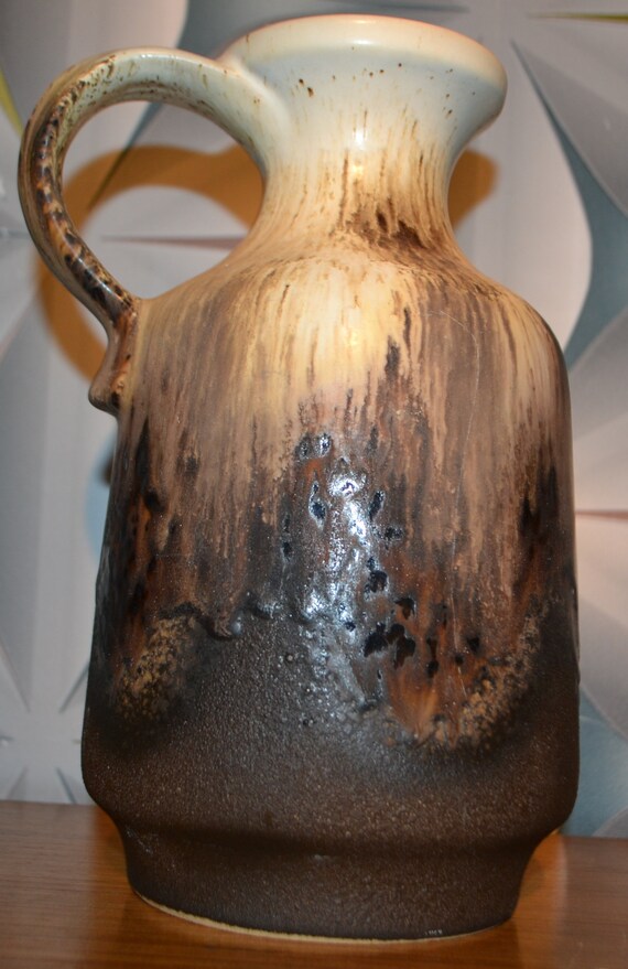 福袋セール z Lava Fat wazon Breiden & Dümler lat 266 brązowy/beżowy 70. 花瓶・フラワースタンド