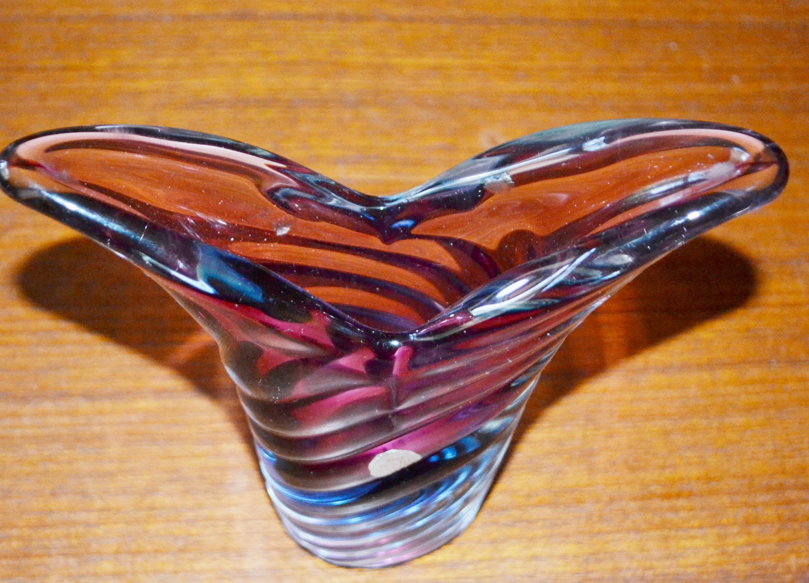 ミッドセンチュリー　ヴィンテージムラーノガラス　花瓶　オブジェ ミッドセンチュリー ヴィンテージムラーノガラス 花瓶 オブジェ ミッド