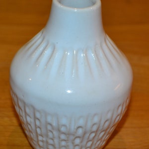 Vintage Vase White 70s OP Art Model 536 Porcelain Space Age Retro Mid Century Seventies WGK Shabby Chic Country Style