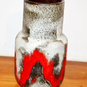 Vintage Keramik Vase von BAY Fat Lava Space Age 70er Jahre Retro Mid Century WGK Shabby Chic Landhausstil Bild 1