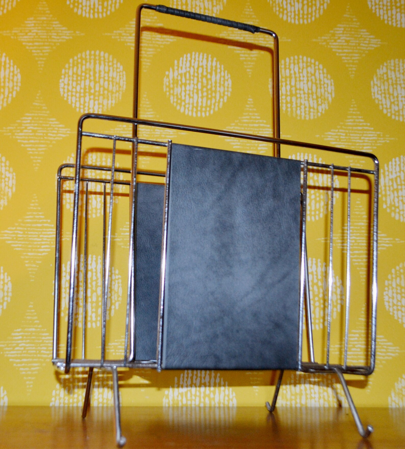 Vintage Newspaper Stand Metal 70s Retro Mid Century Shabby Etsy