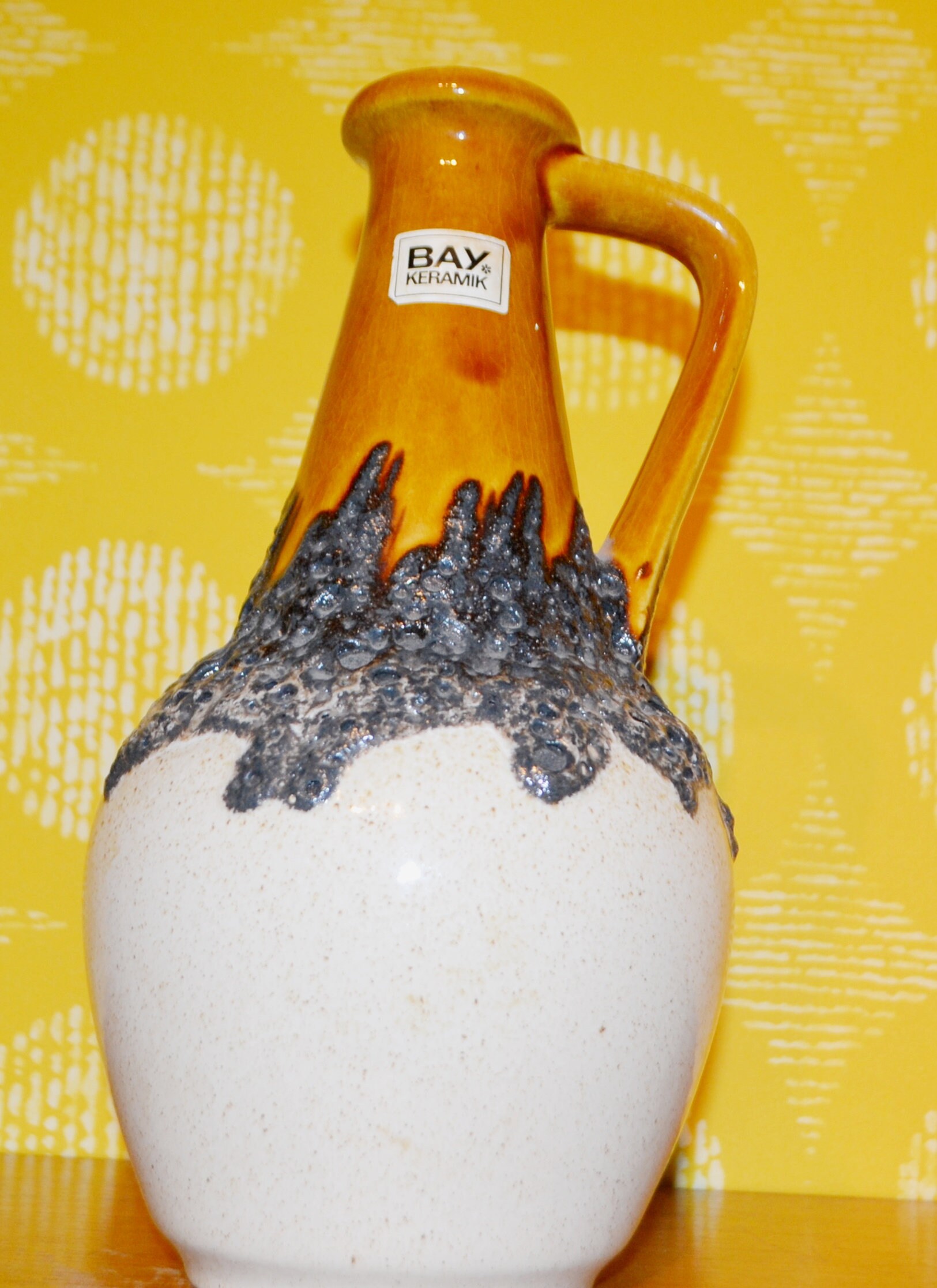 ヴィンテージ ファット ラバ 花瓶 by Bay 70年代 モデル 67/30