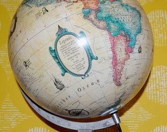Vintage Globus von Scan-Globe Made in Denmark     Retro   Mid Century