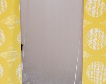 Beautiful vintage wall mirror, 1950s style, 78 cm, retro rockabilly mid-century mirror with beveled edge