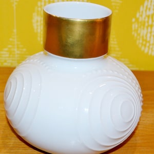 Vintage vase by Gareis Bavaria white/gold porcelain 70s Art Deco Retro Mid Century WGK WGP Shabby Chic country style
