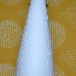 Vintage Bisquit Vase by Alboth & Kaiser White Porcelain 70s Retro Mid Century Space Age Shabby Chic Country Style