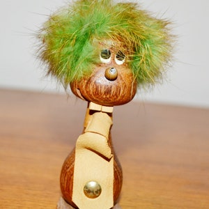 Vintage teak wood figure 60s wooden figure decoration Mid Century Mid Century Retro Design Mobler Danish Design Teak Wood