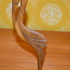 Vintage figure pelican wood 50s retro mid century shabby chic country style