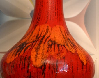 Vintage Vase Orange 70s