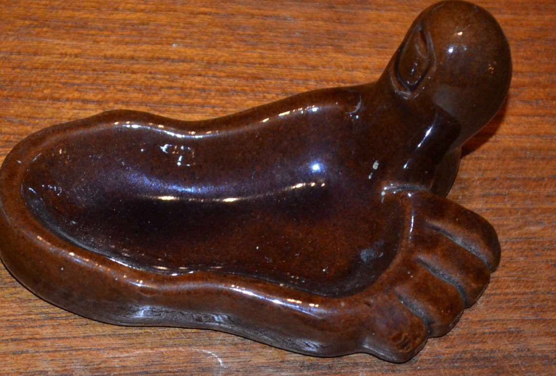 Beautiful Vintage Ceramic Ashtray Foot 70s Design Classic Etsy Australia