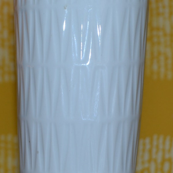 Vintage  Vase  von Edelstein   Weiß   70er Jahre     Retro  Mid Century  WGK  WGP Hollywood Regency  Landhausstil  Shabby Chic