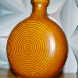 Vintage Ceramic Vase 70s Brown Retro Mid Century WGK WGP Shabby Chic Country Style Seventies