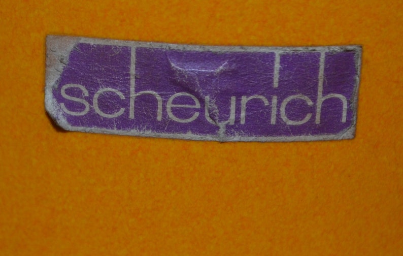 Vintage Bodenvase Gelb 70er Jahre von Scheurich Bild 3