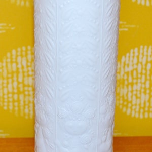 Vintage Vase Bisque Porcelain Rosenthal Porcelain White Seventies 70s OP Art Retro Mid Century WGK WGP Vase made of biscuit porcelain
