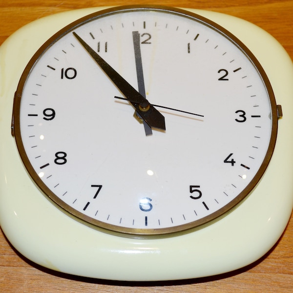 Yellow Wall Clock - Etsy