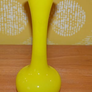Vintage Vase by Opaline Florence White/Orange/Brown 70s Design Classic Retro Mid Century Seventies