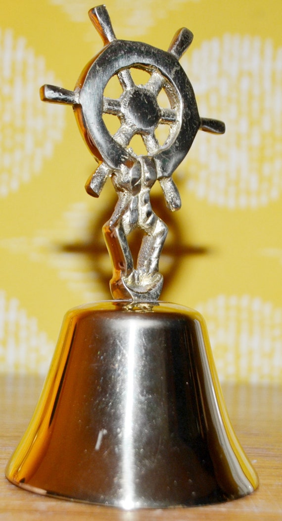 ヴィンテージ真鍮テーブルベルアンカー 60年代 宇宙時代 レトロ ミッド