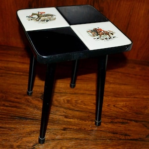 Vintage flower stool 50s