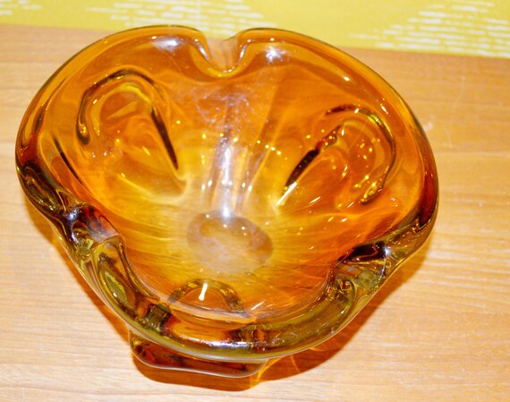 くじら）伊70年代　mazzega ムラーノガラス　釣鐘　ヴィンテージ Vintage glass vase by Ingrid Glashütte Germany 1970s melting