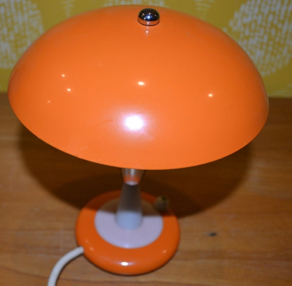 Vintage Steh Lampe Orange 70er Jahre Seventies Retro Mid Century