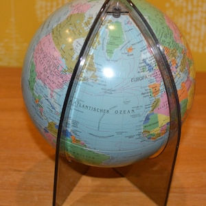 Vintage Imperial globe from Stauffacher Verlags AG from the 60s Retro Mid Century Shabby Chic Country House Style