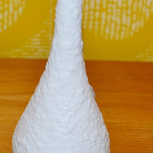 Vintage ceramic vase by Edelstein White Retro Seventies Mid Century Space Age WGK 70s West Germany Shabby Chic Country House Style