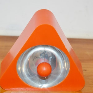 Vintage Table Decoration Orange 70s Space Age Retro Mid Century Country Style Shabby Chic