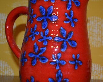 ヴィンテージ ティーウォーマー 赤/オレンジ 70年代 レトロ ミッド