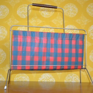 Vintage Newspaper Stand Brass 50s Rockabilly Design Retro Mid Century