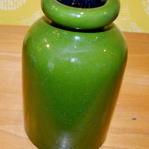 Vintage Melitta Ceracron Vase 70s Ceramic Green RAR Space Age, Retro, Mid Century, Country Style, Shabby Chic