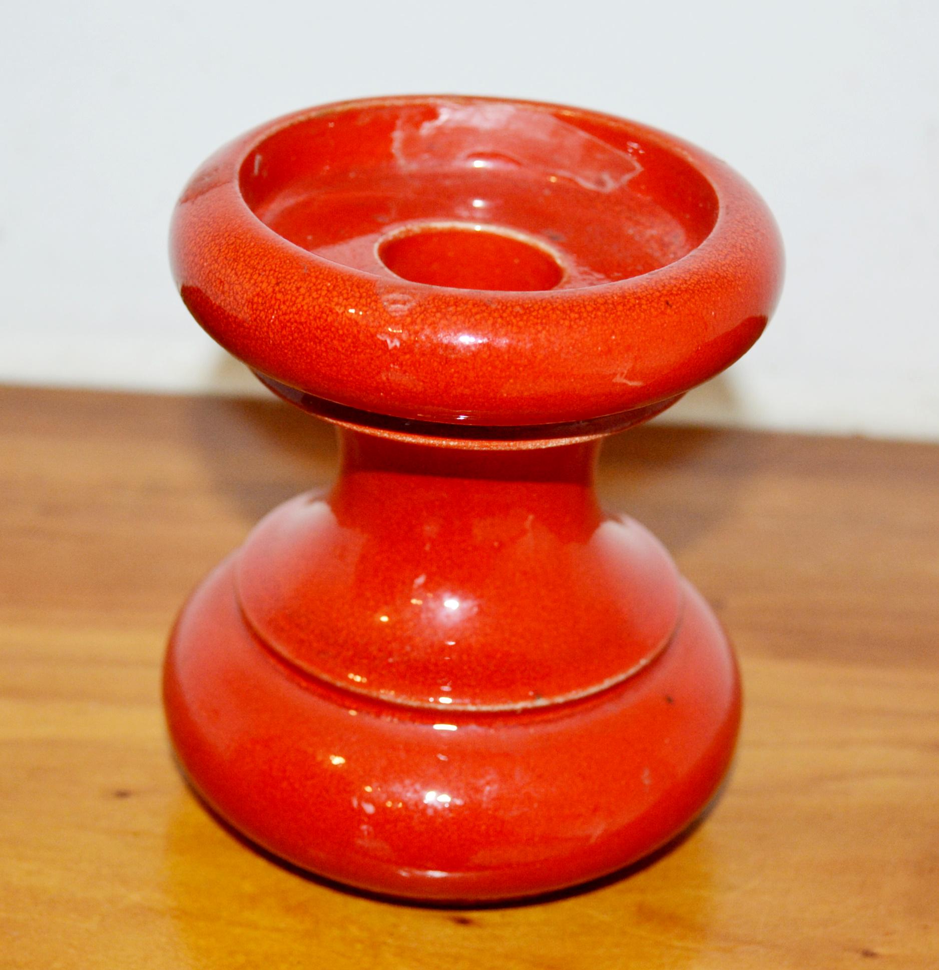 Steulerの美しいヴィンテージセラミックキャンドルホルダー。70年代の