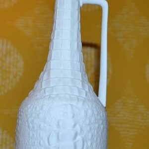 Vintage Vase by AK Kaiser Reptil Porcelain Op Art Retro Seventies Mid Century Space Age WGK 70s