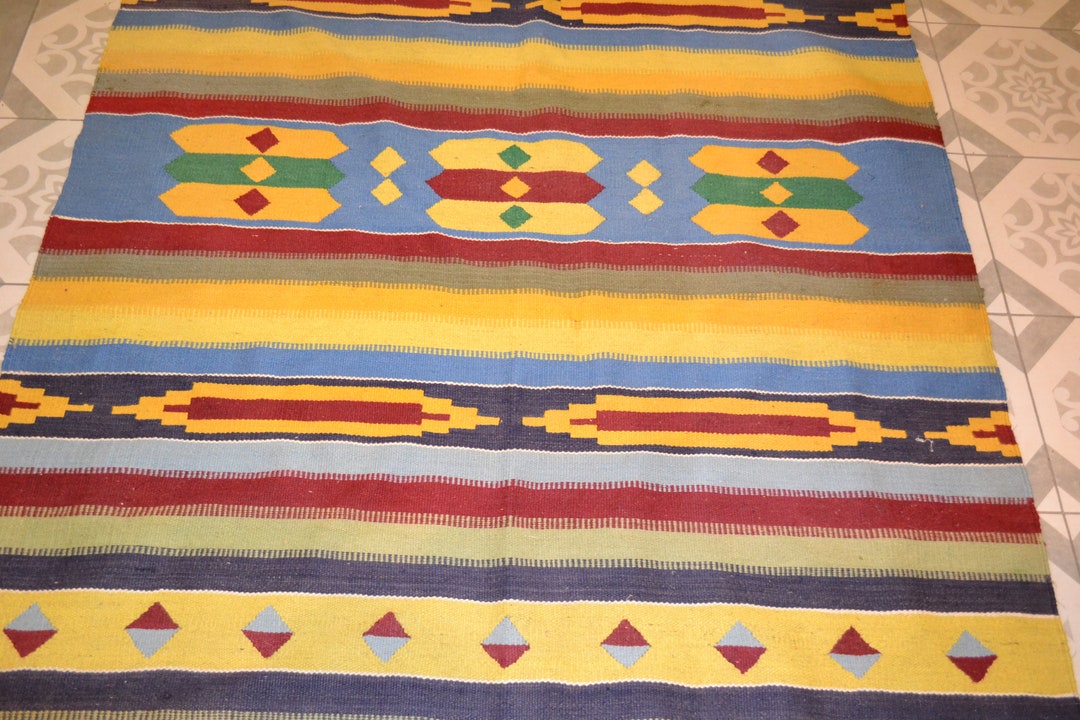 Carpet Inca Wunderschöner Großer Vintage Teppich Sherpa Inka Design 70er Jahre ...