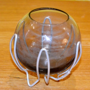 Vintage lantern / tealight glass 50s Rockabilly Retro Mid Century Shabby Chic country style