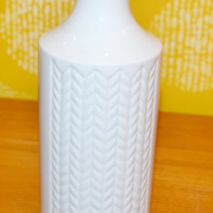 Vintage vase by Winterling White 70s OP Art Retro Mid Century WGK WGP Shabby Chic Country Style