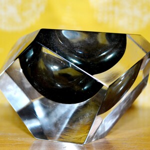 Vintage glass candlestick 70s Rockabilly Retro Mid Century Space Age Seventies