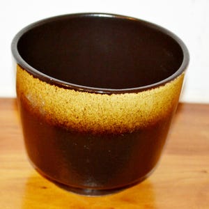 Vintage planter 70s flowerpot ceramic brown/beige plant pot WGK Mid Century Retro Shabby Chic country style