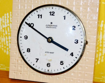 Horloge - Junghans/HAC - Céramique - Milieu du XXe siècle