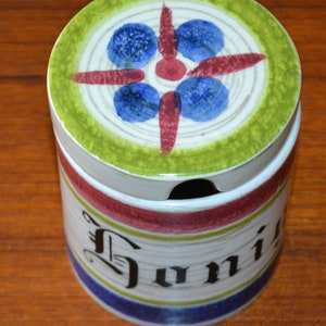 Vintage ceramic tin from Schramberg honey 50s shabby chic country style