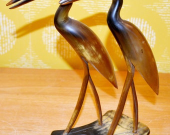 Vintage Crane Figurine, 1960s Decorative Figurine, Retro Design, Mid-Century Danish Design