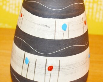 50s ミッドセンチュリー 陶器 50年代のScheurich製ヴィンテージ陶器花瓶 モデル562/17 レトロミッド