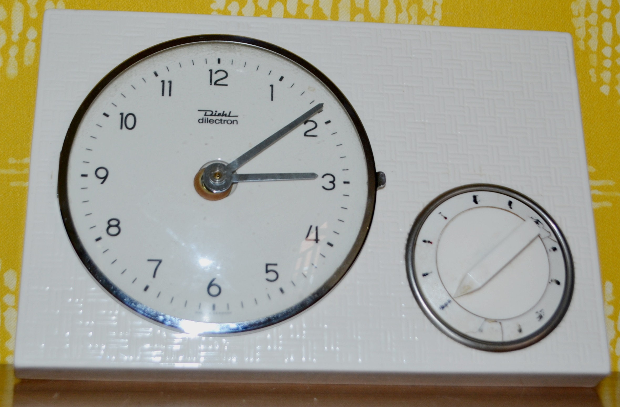 stap in realiteit Tenen Vintage Ceramic Wall Clock Grey/white by Diehl 50s Retro Mid - Etsy